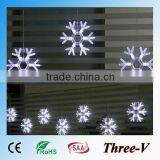 8pcs 25cm Big Star/16cm Snowflake Led Christmas Lights Holiday Home Ceiling Window Door Tree Decoration Lights
