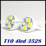 T10 194 168 1210 4 LED 4 Smd 3528 1210 High Power LED Light Led Indication Signal Bulbs White Door Light