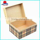 Jewelry Box Cardboard Box With Plaid From Factory thumbnail-1