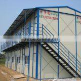 Hot sale in Indonesia Two-storey Low Cost Prefab House