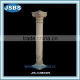 White Stone Decorative Roman Round Pillar thumbnail-1
