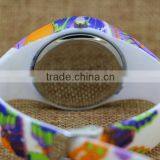 Magnificent Printed Pattern Ladies Silicone Watch Japan Movt Stainless Steel Back Sr626sw thumbnail-4