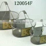 120054F-Metal Wire Storage Basket