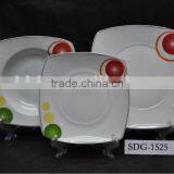 18pcs Square Porcelain Dinner Set