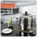 Classic Stainless Steel Universal Covered Steamer Insert Stainless Steel Multi-Cooker With Visible Lid