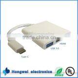 3 in 1 C Type Adaptor USB 3.1 Adapters Type C to C / HDMl / USB 3.0 Female thumbnail-1