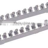 Plastic Grey Numbering Flag Printing 1-10