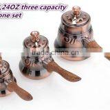 Turkish Coffee Maker , One Set Includes 3 Kettles, 6,12,24OZ Three Capacity Coffee Kettles Includes in One Set, thumbnail-2