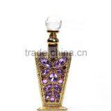 2016 Factory Sale New Arrival Perfume Bottle Crystal Glass Vintage Style Desgin