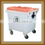 OutdoorEN840 HDPE Garbage Bin/dustbin With 4 Solid Wheels