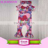 Newborn Baby Clothes Floral Romper Kids One Pieces Baby Jumpsuits Short Sleeve Long Leg Romper