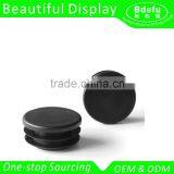 Black Plastic Round Post Caps End Tube Inserts /Round Tube Insert Quality Choice thumbnail-1