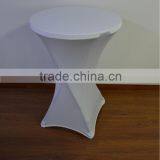 White Spandex Cocktail Table Cover/table Cloth for Weddings thumbnail-1