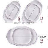 Porcelain Dinner White Oval Plate and Dish for Wedding thumbnail-4