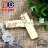 Gold Name Tag Branded Buttons for Garments Jeans Accessories