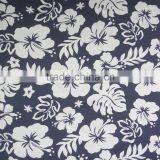 Blue Fabric With White Flower for Swimwear Fabric Stock thumbnail-3