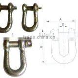 U Shape High Strength Screw Pin Anchor Shackle