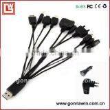 10 in 1 Universal Multi USB Charger Cable for IPod PSP for IPhone 3G MP3/MP4