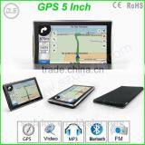 Cheapest Portable Car Flash Memory 4GB Smart Car Dvd Gps Navigation 5 Inch With av in