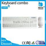 2.4g USB Wireless Keyboard Mouse Combo With White Color for Computer/laptop thumbnail-4