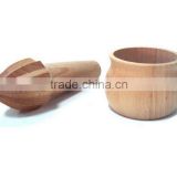 Wooden Mortar and Pestle Set with Durable Structure and Popular Shape