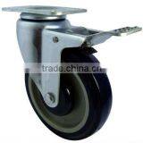Heavy Duty Caster With Top Plate With Brake thumbnail-1