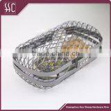 Gunmtal Box Clutch Frame Crystal Purse Metal Frame thumbnail-2