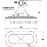 Oval Magnetic Plate Lifter Magnet Crane thumbnail-6