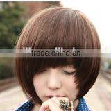 Fshion Short Hair Wig Synthetic Wigs Straight Wigs With Bangs thumbnail-1