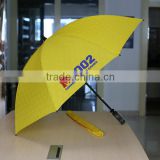 60 inches fiberglass material bright yellow umbrella