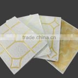 Golden color PVC laminated gypsum tiles