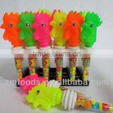 Afrian Hot Selling, Big Plastic Rooster Toy With Tablet Crispy Candy in Jar thumbnail-1