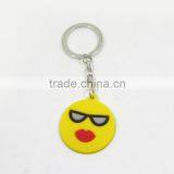 Fancy Roller Shaped Metal Custom Key Ring Promotional Soft PVC Keychain