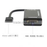 MHL to HD MI HDTV 1080P CABLE ADAPTER For HTC One M8 for LG for Sony for Xperia Z1 thumbnail-5
