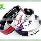 Hotest Seller Titanium Metal Clasp Silicone Wristband thumbnail-1