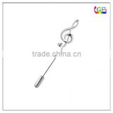 Metal Clef Music Note stick pin
