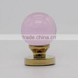 Antique Old Fashion Pink Zinc Alloy Glass Handle Door Knobs