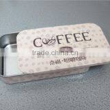 Easy Pull-out Rectangular Box for Coffee,coffee Tin Box,coffe Box,