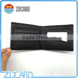 ID Window Emboss Logo Rfid Blocking Wallet