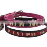 Glitter Leather Adjustable Collars For Cat