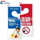 Custom Size Plastic PVC Door Hanger for Event/ Hotel/ Restaurant thumbnail-1