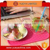 Square Anti-slip Silicone Table Mat-red thumbnail-1