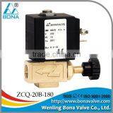 1/4" Brass Hot Water Heater Steam Vacuum Cleaner 24V 36V 110V 220V Soleonid Valve ZCQ-20B-180 thumbnail-1