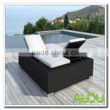 Chicago Patio Outdoor Rattan Lounger thumbnail-2