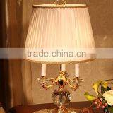 Concise Design K9 Clear Crystal Apple Shape Lamp Body Three Candles Table Lamp thumbnail-1