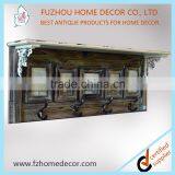 2016 New Style Antique Wall Wooden Shelf With Photo Frames & Hangers thumbnail-1