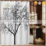 Waterproof Polyester Shower Curtain 12 Plastic Hooks thumbnail-2