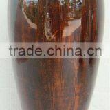 High Quality Best Selling Lacquer Dark Red Style Brush Vase From Vietnam thumbnail-1
