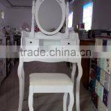 Wooden Dressing Table With Mirros and Stool /Dressing Table /Wooden Dresser/mirror Furniture Dressing Table thumbnail-6