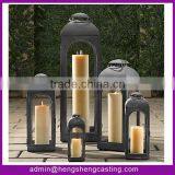 Cast Iron Material Garden Latern Candle Lantern thumbnail-1